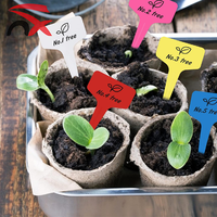 Prix de gros Logo personnalisé T-Type PP plante étiquettes d'étiquette étiquettes de jardin en plastique étanche pour les plantes en pot extérieur de serre