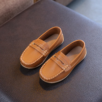 Chaussures rétro de style britannique en gros pour enfants, chaussures décontractées tendance pour filles et garçons, printemps et automne