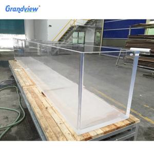 사용자 정의 대형 두꺼운 투명 투명 직사각형 어항 하드 아크릴 수족관 - Product Image 6