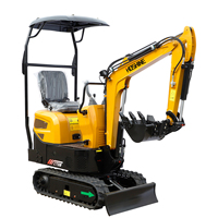 Mini-excavatrice compacte de 0,85T - Micro-excavatrice sur chenilles - Petite excavatrice hydraulique à louer