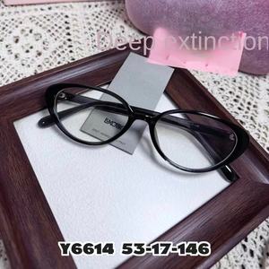 TR90 <strong>Korean</strong> Cat's Eye <strong>Glasses</strong> Y6614 Anti-Blue Light Diamond Face Unisex Classic Red Frame Street Fashion Can Accommodate Myopia - Product Image 3