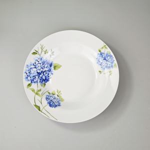 Plato de Porcelana con Calcomanía de Alta Calidad a Buen Precio, Plato Plano con Hermosa Flor para 7/8/9/10 Pulgadas - Product Image 3