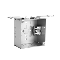 Colgador de brazo cuadrado profesional doble independiente EB241 de acero galvanizado de 4 pulgadas con diseño de gancho afilado