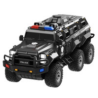 Coche de Juguete RC de Gran Tamaño para Niños, 73 cm, Escala 1:6, Modelo de Coche de Seguridad Pública de Plástico, Simulación, 6 Ruedas, Todoterreno