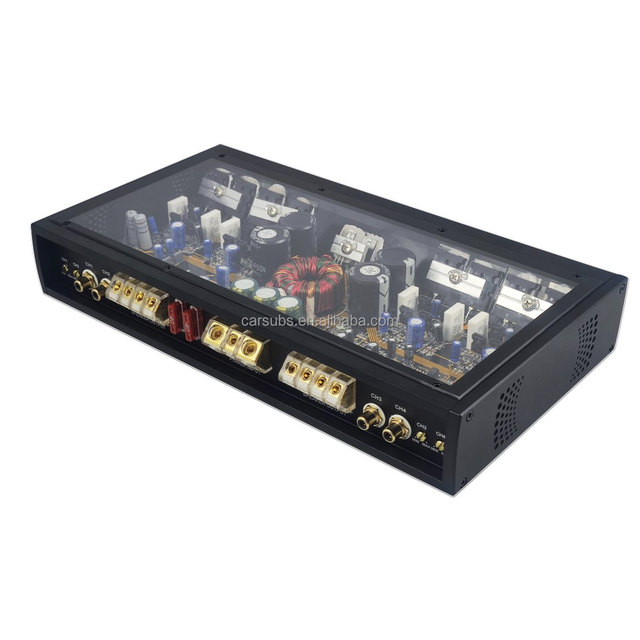Sound Quality Car Stereo Amp 4 CH RMS 120W DSP Amplifier Full Range Peak 4800W Class D Car Amplifier Class AB