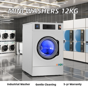 Equipo de Lavandería Comercial Totalmente Automático, Mini Lavadora de 12 kg de Capacidad, Montaje Suave, Disponible en Tamaños de 16 kg, 22 kg y 27 kg - Product Image 2