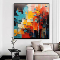 Prix d'usine, peinture acrylique originale 100% peinte à la main, peinture abstraite moderne, impression numérique sur toile, décoration murale