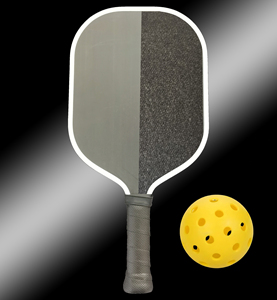 Raquette de pickleball allongée de qualité compétition, surface rugueuse à friction optimisée, aérodynamique, puissance maximale, niveau professionnel - Product Image 2