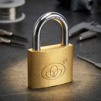 Cadenas de sécurité en laiton poli avec clé passe-partout pour la vente en gros |   Serrure de porte industrielle robuste, antivol, étanche, pour bagages