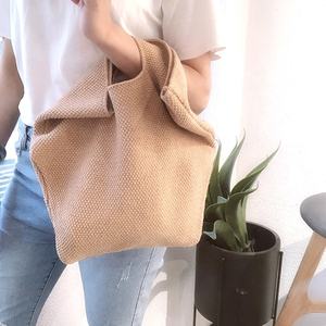 Graziosa borsa all'uncinetto a forma di vaso di fiori morbida e Casual in maglia di poliestere con chiusura aperta da donna Shopping quotidiano <span class=keywords><strong>Vintage</strong></span> - Product Image 3