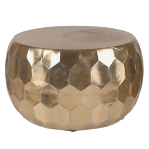 Bee <b>Nest</b> Hexagon Shape <b>Round</b> Coffee <b>Table</b> for Luxury Home Living Room Furniture Classic Vintage Style Metal Center <b>Table</b> Office - Product Image 3