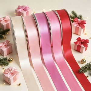 Pita Satin Natal Berkualitas Tinggi Grosir 11/2 inci Berbagai Lebar untuk Kemasan Hadiah & Dekorasi Rumah Pesta Natal - Product Image 2