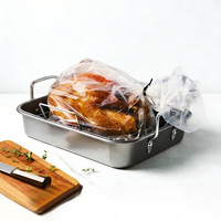 Sacs de cuisson en plastique PET transparent de haute qualité pour dinde, sacs de cuisson en plastique transparent à bas prix