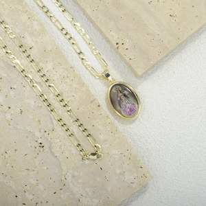 Pendentif Jésus 3D double face, Notre-Dame de <span class=keywords><strong>Fatima</strong></span>, Enfant Jésus, argent, plaqué or 14 carats, croix géante, collier religieux chrétien - Product Image 4