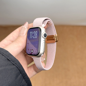 Cinturino in Nylon Intrecciato Magnetico per <span class=keywords><strong>Apple</strong></span> <span class=keywords><strong>Watch</strong></span> Serie 10 9 8 7 <span class=keywords><strong>6</strong></span> SE 5 3 38mm 40mm 41mm 42mm 44mm 45mm 46mm, Cinturino Sostitutivo - Product Image 6