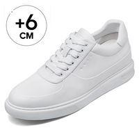 Chaussures décontractées pour hommes en gros d'usine, baskets décontractées de haute qualité, chaussures décontractées rehaussantes de 6 cm/2,36 pouces