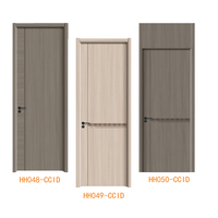 Porte en bois massif moderne avec surface finie en cristal de carbone pour usage intérieur dans le salon, la salle de bain, la cuisine - Sans peinture