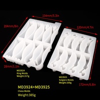 Nuovo Design: Stampi in Silicone Bianchi Ecologici a 2 Pezzi per Set di Scacchi Creativi in Resina Epossidica