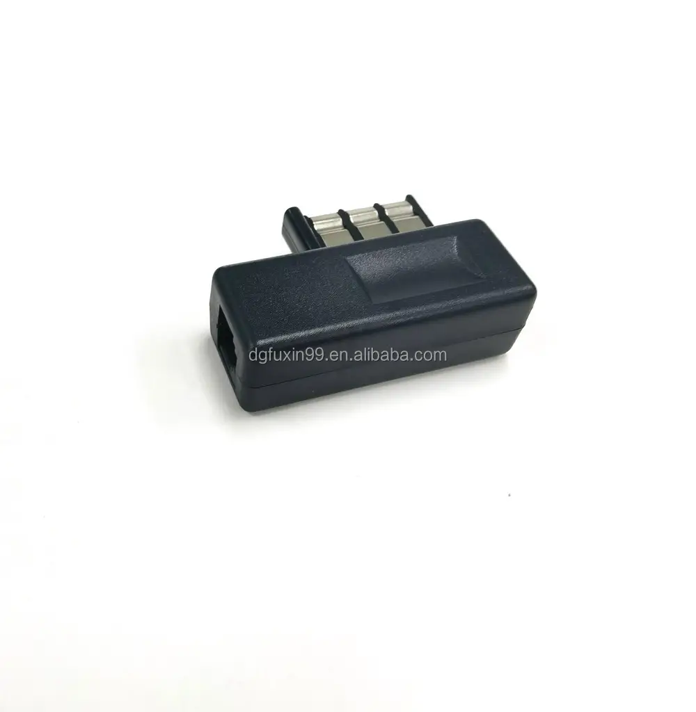 Piezas de comunicación de telecomunicaciones, enchufe francés/Adaptador de Fax con enchufe RJ11 US, ODM/OEM