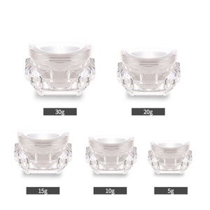 Lọ Kem Mỹ Phẩm Chăm Sóc Da Acrylic Hình Kim Cương Trong Suốt Nắp Tròn 5G 10G 15G 20G 30G - Product Image 6
