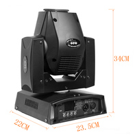 Fabrik-Bestseller LED Moving Head Light 60W Spot Hoher CRI 90 IP33 Schutzklasse Weiß Einfache Steuerung Hochzeiten Bars Partys Konzerte Live-Events