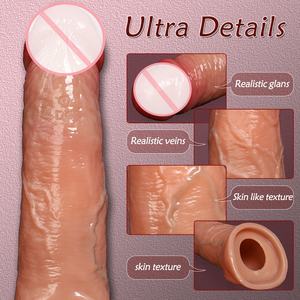 Tragbare Erwachsenen-Spielzeuge Flüssiges Silikon-Dildo Kondom Weicher Penisvergrößerer und Männliche Verzögerung Sexspielzeuge - Product Image 5