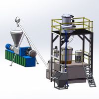 200/500 CE Standard Pvc Poudre Système De Mélange Industriel Pvc En Plastique Chaud Et Froid Mélangeur Machine