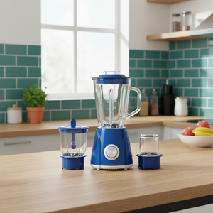 Mini mixeur portable 3 en 1, pot en verre, moulin à sec électrique, presse-agrumes, <span class=keywords><strong>hachoir</strong></span> à <span class=keywords><strong>viande</strong></span>, 6 lames, capacité de 1,5 L, usage domestique - Product Image 3