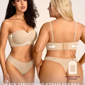 Reggiseni <span class=keywords><strong>Senza</strong></span> Spalline da Donna <span class=keywords><strong>con</strong></span> Supporto Wireless/<span class=keywords><strong>Con</strong></span> <span class=keywords><strong>Ferretto</strong></span>, Top a Tubo Multifunzione Antiscivolo, Bralette Push-up, <span class=keywords><strong>Reggiseno</strong></span> Bandeau Imbottito <span class=keywords><strong>Senza</strong></span> Cuciture - Product Image 3