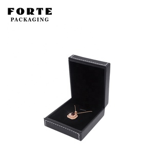 Boîte <span class=keywords><strong>à</strong></span> <span class=keywords><strong>bijoux</strong></span> en cuir noir, luxe, personnalisée, différentes tailles, <span class=keywords><strong>pour</strong></span> hommes, accessoire, emballage <span class=keywords><strong>pour</strong></span> bagues - Product Image 4