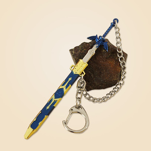 Mini espada de Metal, espada maestra, escudo Hylian, juego de Zelda, juguete para regalo, Zelda, lágrimas del Reino, adornos, juguetes para niños de 7 a 13 años - Product Image 1