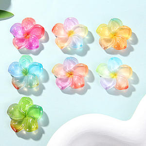 Artesanía de Resina Antigua, Multicolor, Pintura en Aerosol DIY, Accesorios para Carcasas de Teléfono Móvil, Flores de Primavera, Frangipani, Año Nuevo - Product Image 3