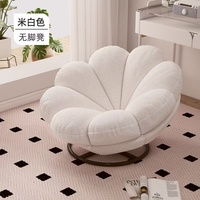 Pouf Fauteuil Canapé Design Moderne de Haute Qualité en Forme de Citrouille, Confortable pour Salon, Idéal pour la Détente et les Loisirs