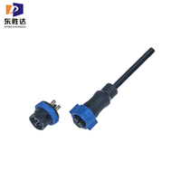 Connecteur circulaire en plastique étanche IP67 M16 2-5 broches Prise mâle/femelle électrique