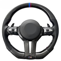 Volant sport LED en fibre de carbone personnalisé, très vendu, adapté aux modèles BMW F10 F18 F11 M6 M3 M4 M5, améliore les performances de la voiture