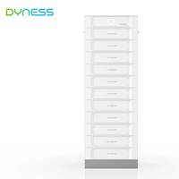 وحدة بطارية Dyness STACK100 51.2 فولت 100 أمبير ساعة LiFePO4 عالية الجهد ESS 15.36-76.8 كيلوواط ساعة 8000+ دورة شحن