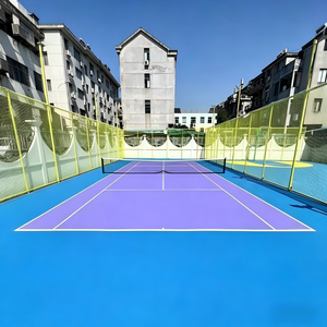 Suelo de rollo acrílico modificado de alta resistencia para pistas de pickleball y tenis, resistente a la abrasión y sin decoloración, para canchas deportivas interiores y exteriores. - Product Image 1