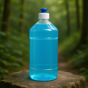 Botella de plástico PET de 1000 ml con tapa de apertura a presión para detergente lavavajillas y envasado de líquidos domésticos - Product Image 2