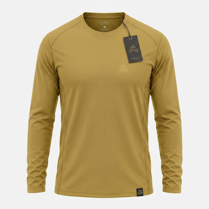 <b>Stretch</b> Fabric For <b>Men</b> Gym Training Running <b>Men</b> Long Sleeve Athletic Shirt Slim Fit Design Modern Athletic Style Comfortable - Product Image 4