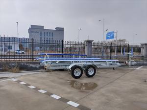 <span class=keywords><strong>Remorque</strong></span> <span class=keywords><strong>bateau</strong></span> en aluminium à double essieu, châssis de qualité marine, forte stabilité pour le transport d'équipements de pêche et de yachts – Vente directe usine - Product Image 2
