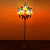 Dîner lampes lampes tiffany en gros grands lampadaires