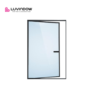 Luvindow Fenêtre à cadre étroit en aluminium à <span class=keywords><strong>double</strong></span> <span class=keywords><strong>vitrage</strong></span> personnalisé et à rupture thermique Fenêtres de maison à battant en aluminium - Product Image 4