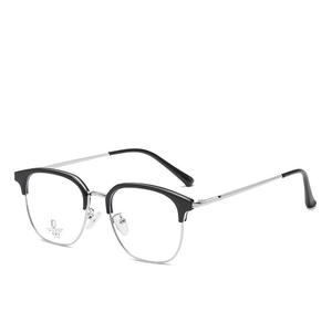 Gafas Qianai con Montura Cuadrada, Tamaño Mediano, Lentes de PC con Protección Anti Luz Azul, Unisex, Estilo Coreano, Gafas de Moda - Product Image 2
