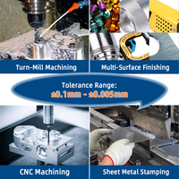 Usine d'usinage CNC personnalisée pour les services de micro-usinage Taille personnalisée en aluminium anodisé 4 axes Logo Usinage personnalisé
