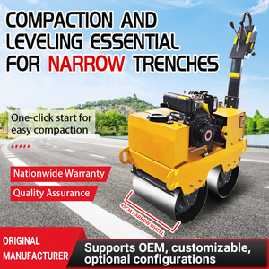 Compacteur vibrant hydraulique autopropulsé de 1,5 tonne à forte puissance pour la réparation routière et le compactage d'asphalte dans les projets d'aménagement paysager - Product Image 6