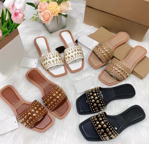<span class=keywords><strong>Sandali</strong></span> Estivi da Donna 2024 Liu Ding con Cristalli Rossi, Stile Europeo e Americano - Product Image 4