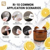 Radistuns Lingettes pré-humidifiées en coton pour le retrait de colle à perruques, de colle à dentelle et de résidus de ruban adhésif pour extensions capillaires, 60 pièces