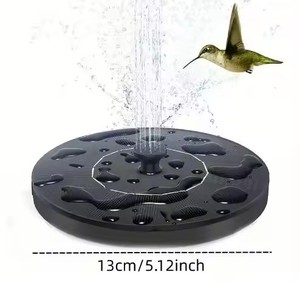 Fuente Solar para Baño de Pájaros, Bomba de <span class=keywords><strong>Agua</strong></span> Automática Flotante con 6 Boquillas y 4 Tubos de Plástico - Product Image 4