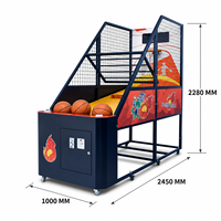 Machine de jeu de basket-ball d'arcade personnalisable, style boxe de rue, prise US, pour tous les âges et usage commercial