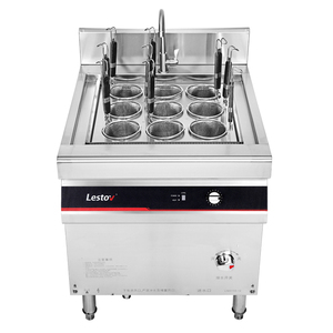 Cuiseur à pâtes à induction commercial Lestov avec passoire à 9 nouilles pour restaurant cantine cuisine hôtel - Product Image 3